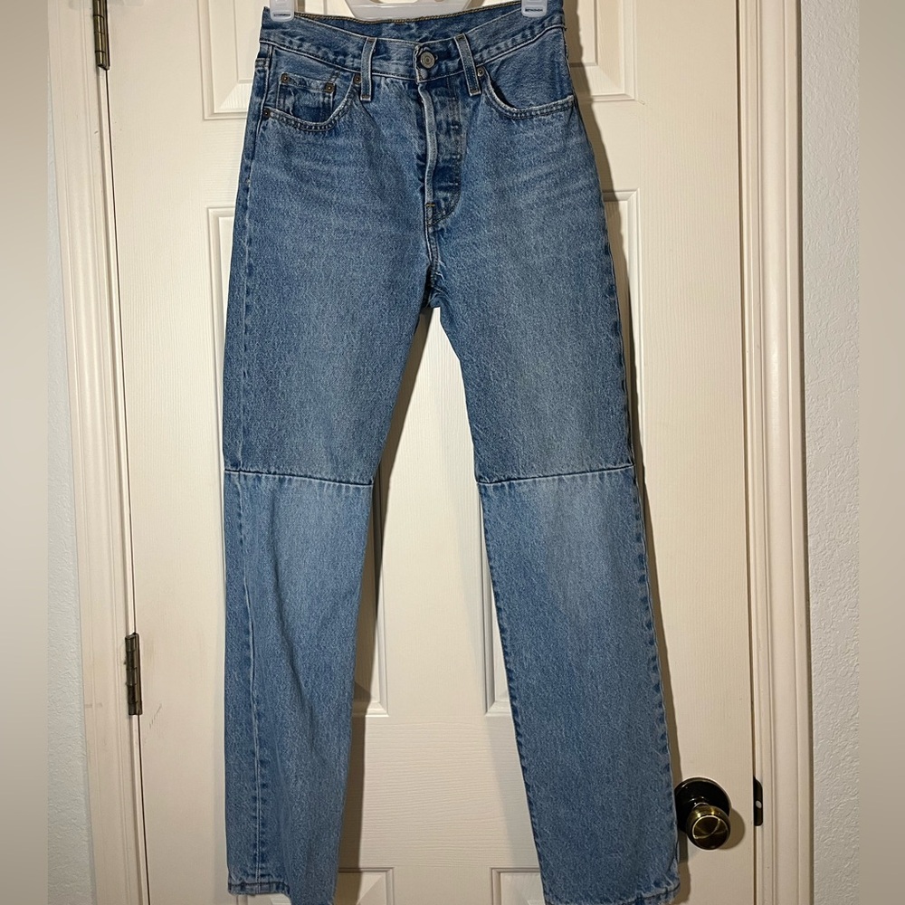 Lightly used Levi’s 501 two-toned jeans